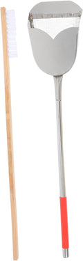 2-Piece Bird Cage Cleaning Set Pet Cage Brush Dropping Scoop Multi- Cleaning Tool