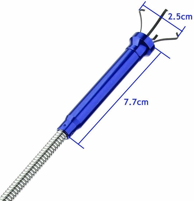 Grabber Tool Grab Reach Tool 360 degree flexible gripper tool Four-claw magnetic pick-up tool with LED light, flexible waste picking tool (01-Picker)