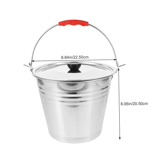 BESPORTBLE Heavy Duty Bucket with Lid Water Buckets for Farm Multi-Functional Pail for Dairy