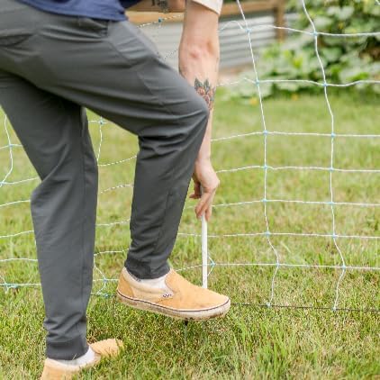 Starkline All-Purpose Sheep and Goat Netting AC Electric Fence Kit - 42" H x 82'L Electric Fence for Goats, Sheep, Gardens, Beehives, Dogs, and More in Backyards, Homesteads, Farms and Ranches