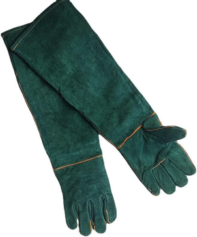 Animal Handling Gloves - 60CM Durable Bite & Scratch Resistant Gloves for Bathing, Grooming, Welding, Handling Dogs, Cats, Birds, Snakes, Parrots, Lizards, Reptiles
