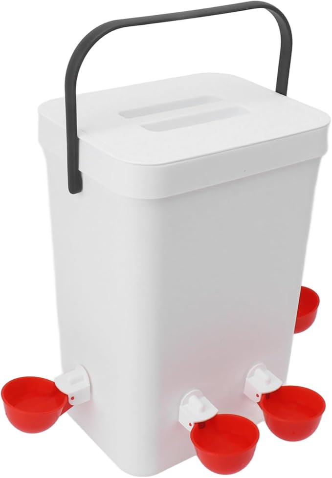 Large Capacity 12 Liter Automatic Chicken Waterer and Feeder Set Portable Poultry Hydration System