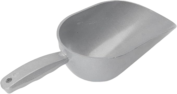 Pet Food Scoop Durable Aluminum Alloy Grain Shovel for Poultry Dog Cat Feed Ideal for Kitchen Shop Use