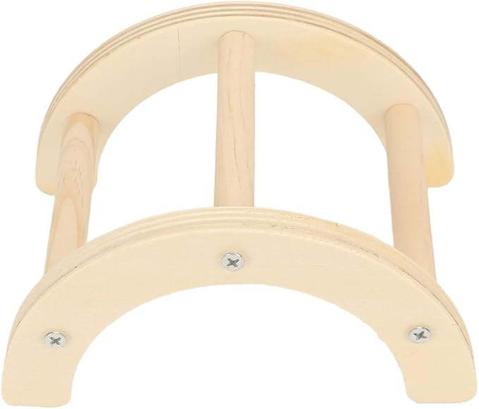 Wooden Chicken Perch Stand Arch Shape Stable Structure Chick Roosting Bar Grinding for Pet Coop Farm House Garden