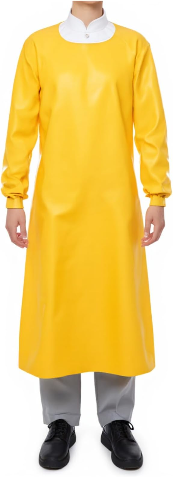 ELEBOX Waterproof Apron with Long Sleeves, Safety Apron Work Uniform for Men & Women, Chemical Resistance Anti-Tear Apron