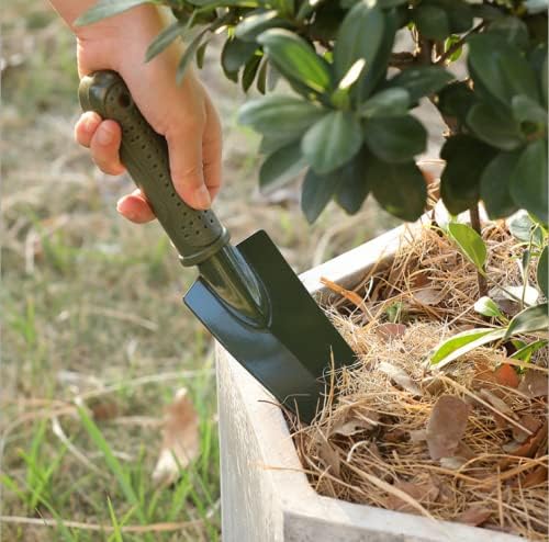 3 Pieces Small Gardening Hand Shovel Garden Trowel Transplanter Lightweight Comfortable Ergonomic Handle Gardening Tool Set Potted Plants Handle Garden Tool for Houseplant (Large)
