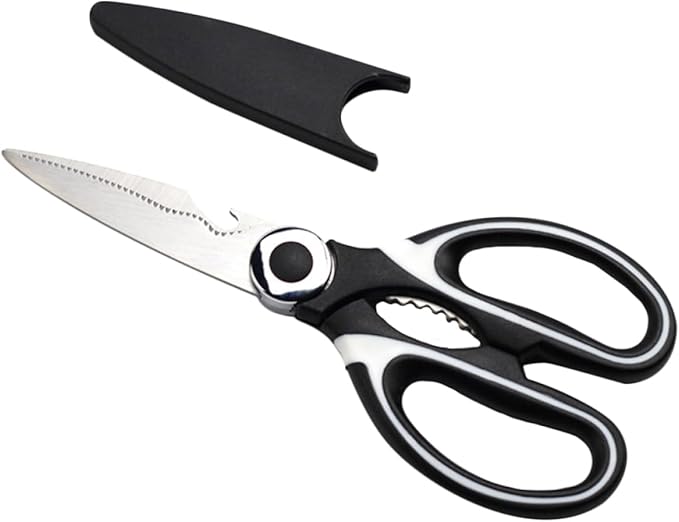 STOBAZA Ultra- Chicken Bone Scissors Stainless Steel Kitchen Shear Multi-purpose Grooming Scissors for Meat Poultry Seafood