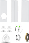 Dryer Vent Window Kit, 4 inch Adjustable Window Vent Kit for Exhaust Ventilation(Adjustable Up to 47 inches)