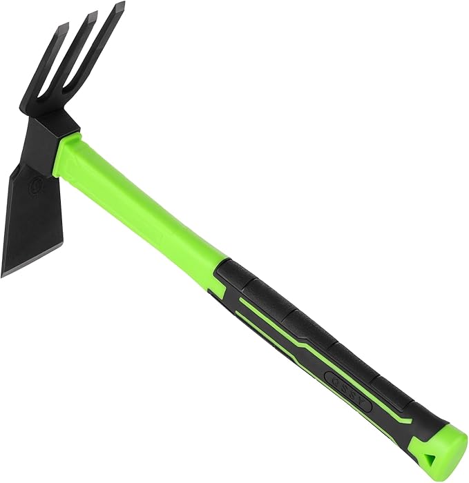 15 inch Garden Hoe and Cultivator Hand Rake Durable and Comfortable Handle Garden Tool