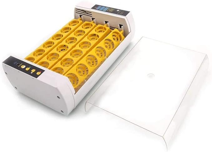 24 Digital Egg Incubator Automatic Turning Poultry Hatcher Temperature Control Led Display for Chicken Duck Goose Birds Turkey