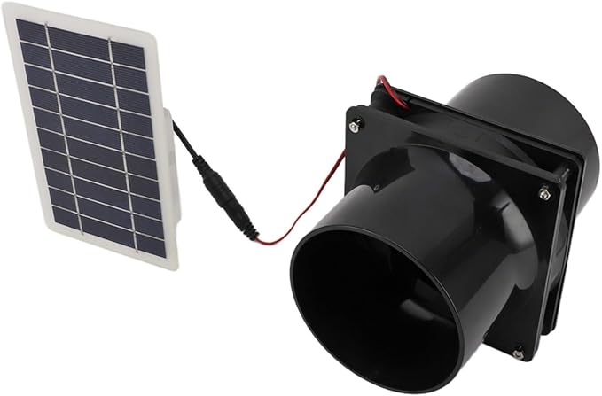 Solar Powered Fan,10W Efficient Solar Exhaust Intake Fan, Ventilation Fans for Chicken Coops, Greenhouses, Pet Houses, Sheds & Windows