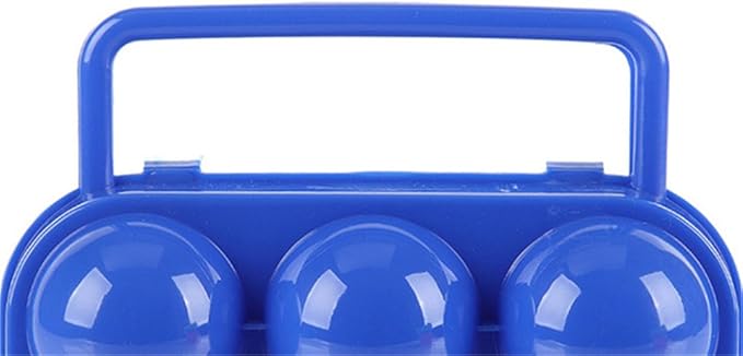 FantasyDay 6 Grids Egg Holders, Sturdy Shockproof Durable Egg Cartons Egg Containers With Lid for Refrigerator - Large Capacity Egg Organizer Box for Home Kitchen Outdoor Picnic Hiking Storage