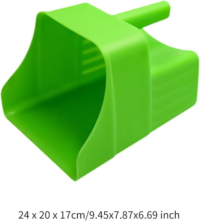Enclosed Feed Scoop Heavy Duty Grain Scooper Stackable Feed Scoop for Homesteaders, Livestock, Horse