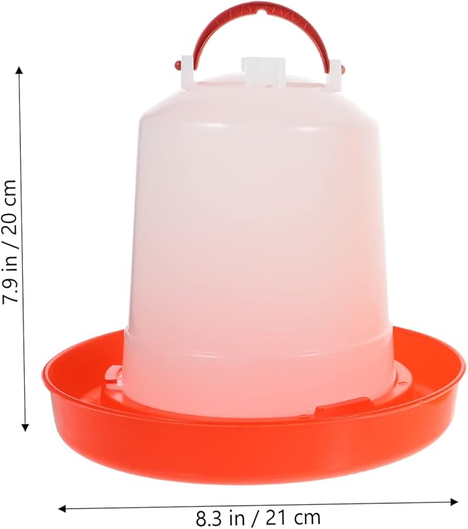 ibasenice Automatic Unloader Chicken Feeder No Waste Feeding Container for Brooder Chickens