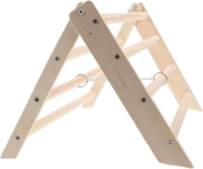 HEMOTON Wooden Chicken Roosting Bar Poultry Perch Stand for Coop Chick Accessory Toy Easy Maintenance Space Efficient