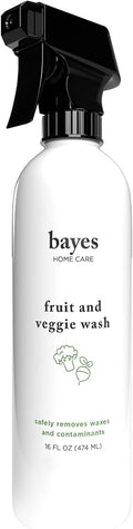 Bayes High-Performance Produce Wash - Fruit and Vegetable Cleaner, Helps Remove Harmful Residue - 16 oz