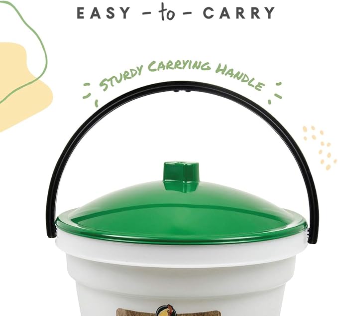 Harris Farms Large Flock Easy-Fill Poultry Drinker, Made with BPA-Free Plastic, Top Fill Design, 6.25 Gallon