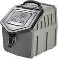 GUNNER 30 lbs Dog Food Storage Container - Waterproof & Airtight Dog Food Bin - Multi-Purpose Pet Meal Bin for Dry Feed, Corn, Chicken Feed, Pet treats, Bird Seed, & More - Gunmetal