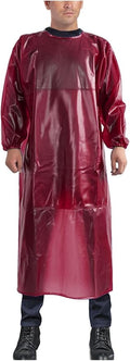 SUJAN Apron with Sleeves Splash Suit Waterproof Smock Chemical Resistant Safety Aprons Coverall