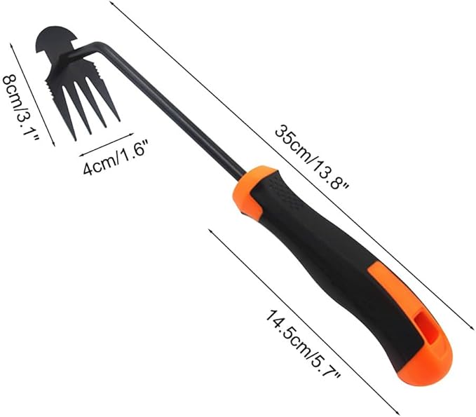 MiOYOOW Weed Puller Tool, Manual Hand Gardening Weeding Tool, Portable Multifunctional Weed Remover Tool for Gardening Backyard Farm