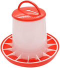 Poultry Feeding Equipment, 15Kg Hanging Bpa Free Top Fill Chicken Feeder with Carry Handle,Large Capacity No Spill Plastic Poultry Feeding Equipment for Chickens Ducklings Ducks Turkeys Quail