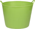 Little Giant® Poly/Rubber FlexTub Bucket | Ultra Durable & Versatile Farm Tub | Plastic Synthetic Gardening Tub (1, Lime Green)
