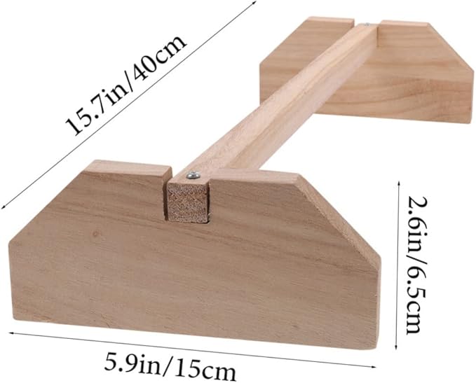 BESPORTBLE Bite Resistant Wooden Chicken Perch Stand for Hens and Birds Safe Chewable Roosting Bar for Chick Brooder and Coop Natural Bird Perches for Parrots and Pets Chick Training