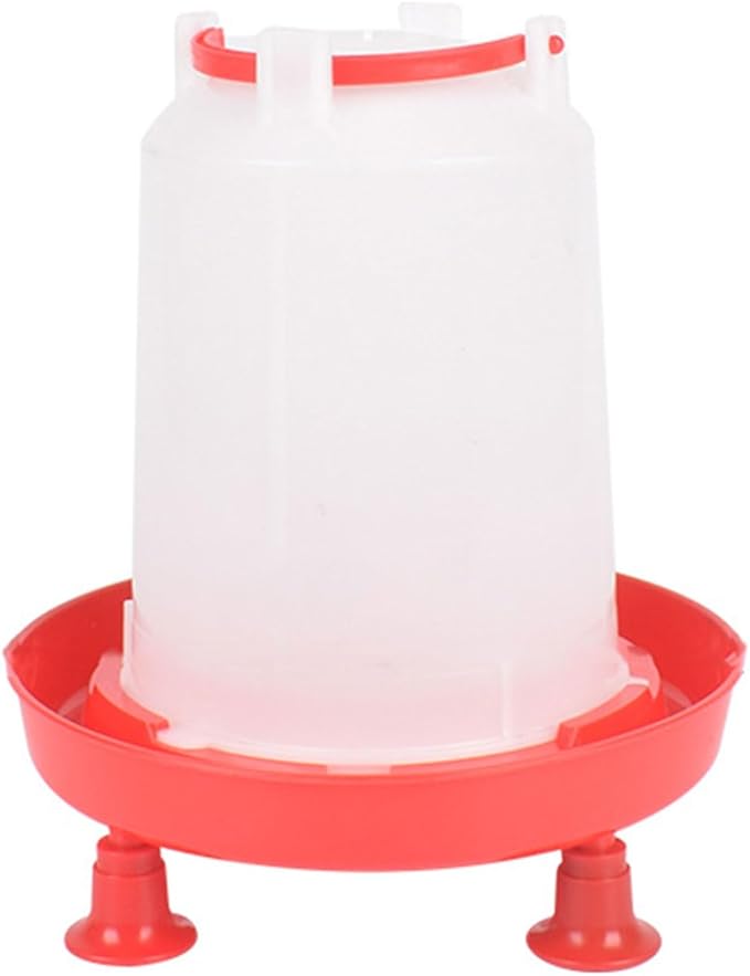 Chicken Waterer, Chick Water Feeder with Stand, Hanging Poultry Waterer, Automatic Chicken Water Dispenser, for Poultry Bird Duck Supplies
