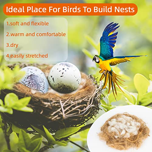 Sukh Bird Nesting Material, Bird Nest Bedding for Hummingbird Finch - No, 3 Pack - Image 3
