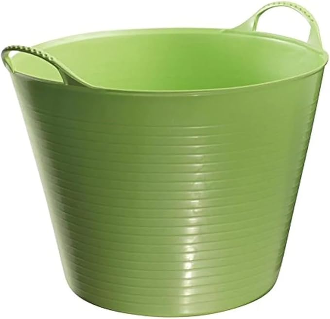 Red Gorilla Small Flexible Plastic Tub, Toy Storage, Laundry, Gardening & More, 14 Liter/3.7 Gallons, Pistachio