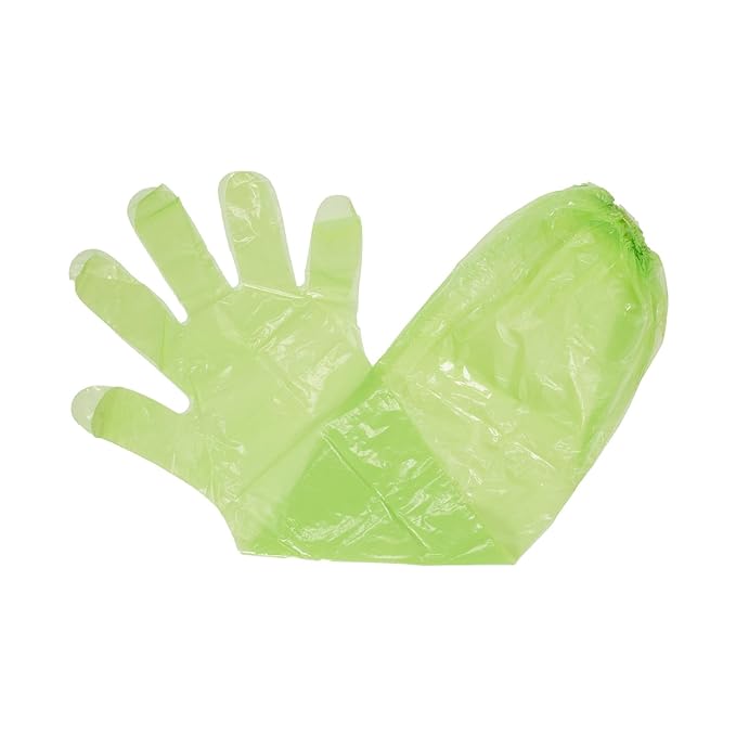 HME Game Cleaning Gloves (Pack of 4) | Disposable Shoulder-Length Field Dressing Gloves with Elastic Bands and Form-Fitting Gloves for Cleaning Large & Small Game