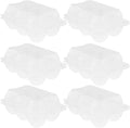 Garneck 6pcs Plastic Egg Cartons Bulk 6-Grids Clear Reusable Egg Container Holder, Family Refrigerator Farm Markets for Safe Storage and Display