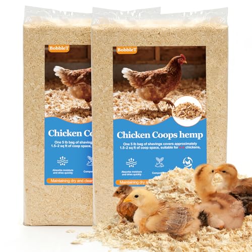 10LB Premium 100% Natural Radiata Pine Shavings for Chicken Coop Bedding,Wood Pine - 10 pounds, 10 Pack by BobbleT