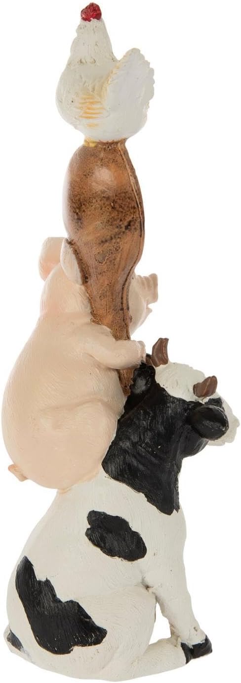 Hobby Lobby Farm Animal Kitchen Figurines, Farmyard Friends, Home Kitchen Coffee Bar Office Decor (Cow, Pig & Chick Spoon)