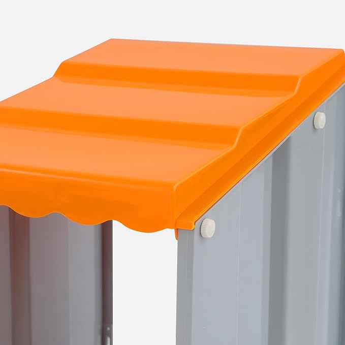 Chicken Nesting Box, 3 Compartments PP Nesting Box, Wall Mountable Nesting Boxes with Inclined Top, Drain Holes & Resting Platform for Chicken and Poultry to Collect Eggs