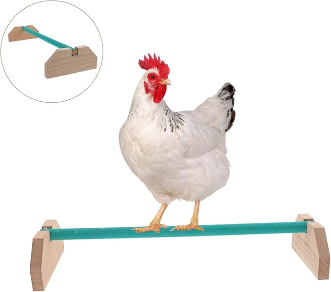 Chick Perch Wooden Roosting Bar Bite-Resistant Chicken Stand for Indoor Use Safe for Birds Multi-Functional Hen Perch for Coop and Brooder