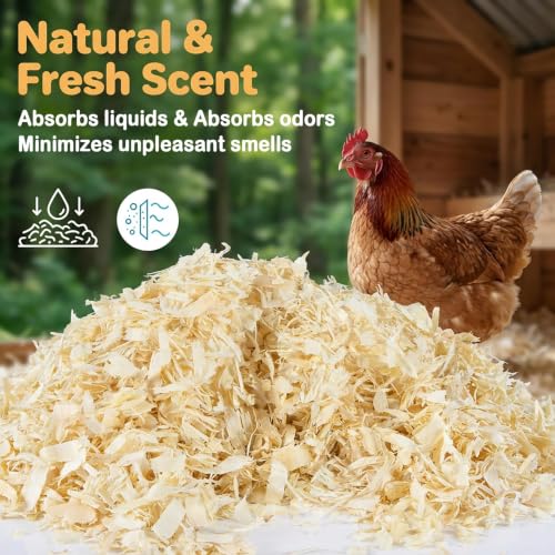 Sukh 31 OZ Chicken Coop Bedding, Aspen Shavings Small Animal Bedding - Beige - Image 2
