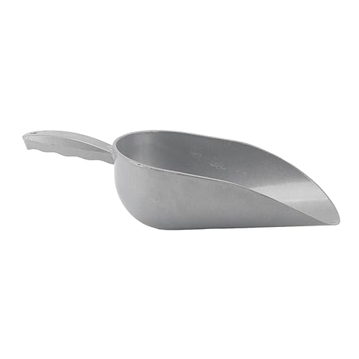 Aluminum Alloy Pet Food Scoop, Metal Feed Scoop for Dog Cat Poultry Goat Cattle Pig, Multipurpose Grain Scoop Shovel with Accurate Portion Control, Easy to Clean and Durable for Ki