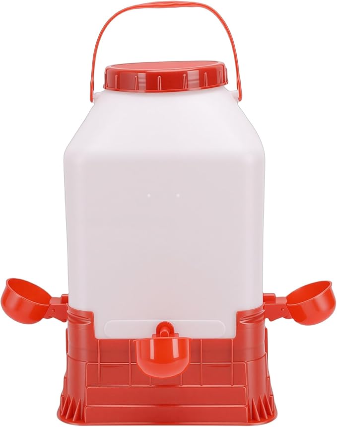 Zerodis Chick Waterer Poultry Fountains Waterers Feeder Poultry Water Fountain Bucket Automatic Brooder Starter Kit Coop Accessories for Baby Chicks Ducks and Quail Chick Waterer 10L