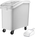 Ingredient Storage Bin,26 Gallon Dispenser Bin with Scoop for Dry Food, Sugar, Baking Supplies,Kitchen Rice Cereal Flour Bin,BPA Free,Pet Food Storage Container,Dog Cat Birds Food (26 Gallon)