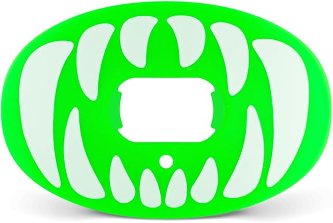 Battle Oxygen Predator Football Mouthguard – Maximum Oxygen Sports Mouth Guard – Mouthpiece Fits With or Without Braces – Impact Shield Protector for Lips and Teeth