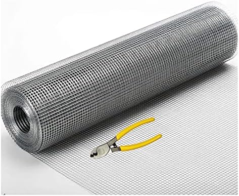 Durable Stainless Steel Welded Wire Mesh for Chicken Coops & Poultry Cages, 1 * 7.6m Garden Fence with Pliers - Perfect for Animal Enclosures & Outdoor Use