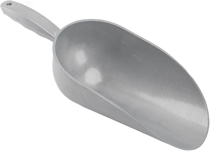Aluminum Alloy Pet Food Scoop, Erosion Multipurpose Grain Shovel, Designed for Poultry Feed, Hold 1.05 to 1.3kg Granular Feed or 1.4 to 1.65kg Powder Feed