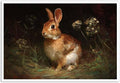 MNFGMH Easter Wall Art Spring Bunny Gothic Dark Style Easter Canvas Wall Decoration Poster Canvas Roll 16x24 inch