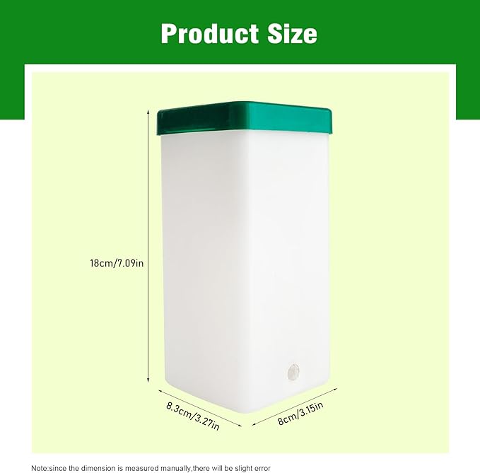 Automatic Drinker System Chick Water Cups 1L Hanging Automatic Fill Chick Cup Drinker Waterer Used for Cages (Green, 1)