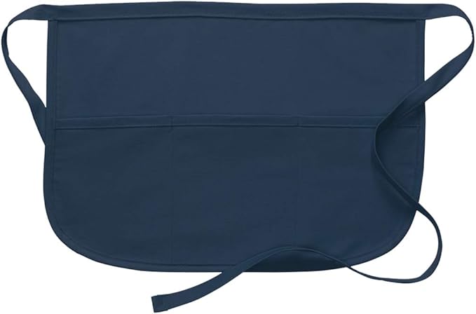DayStar Apparel 180XL Extra Large Rounded Three Pocket Waist Apron