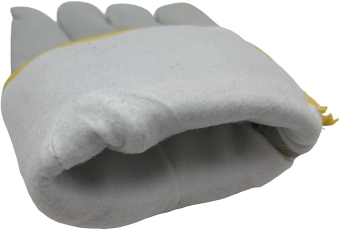 Leather Work Gloves, Reinforced Durable Gardening Gloves,Cowhide Work Gloves,Puncture & Cut Resistant