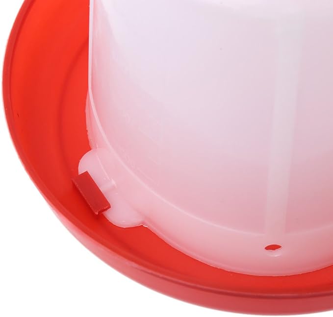 Chicken Feeder Waterer Baby Chick Drinker Feeder with Carrying Handle Capacity 2.5 L Chicken Water Feeder Pet Supplies