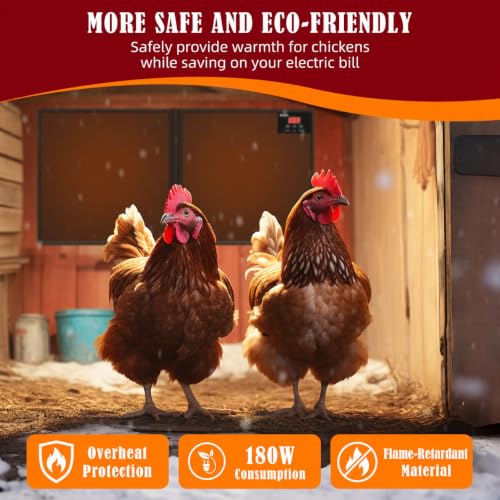 Chicken Coop Heater for Winter with Smart APP Control - 30x12 IN - Image 5