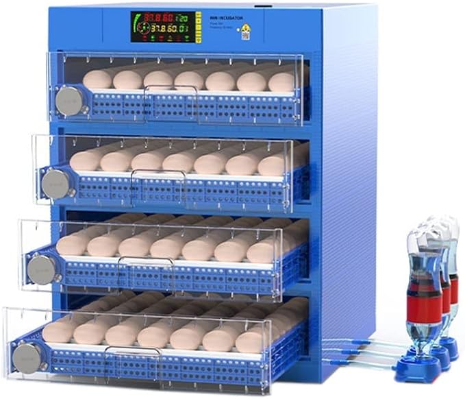 Eggs Automatic Incubator, LED High-Efficiency Egg Turning & Temperature Control, Automatic Ventilation Incubator for Hatching Chicken, Duck, Goose Birds (232 Eggs)